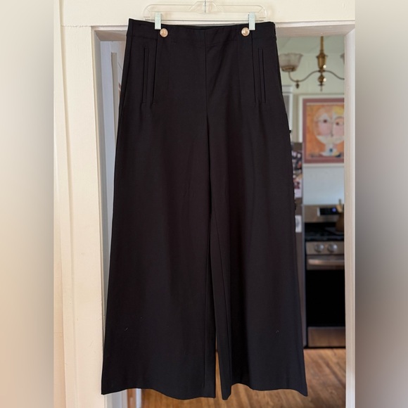 Ann Taylor Pants - Ann Taylor Classic Black Wide-Leg Pants